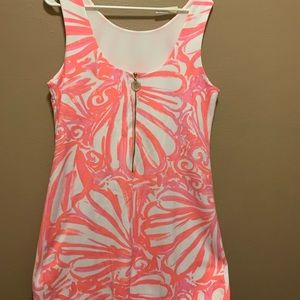 EUC Lily Pulitzer pink and white dress.